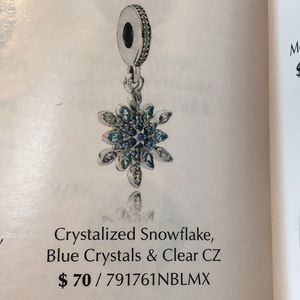 Pandora Snowflake charm